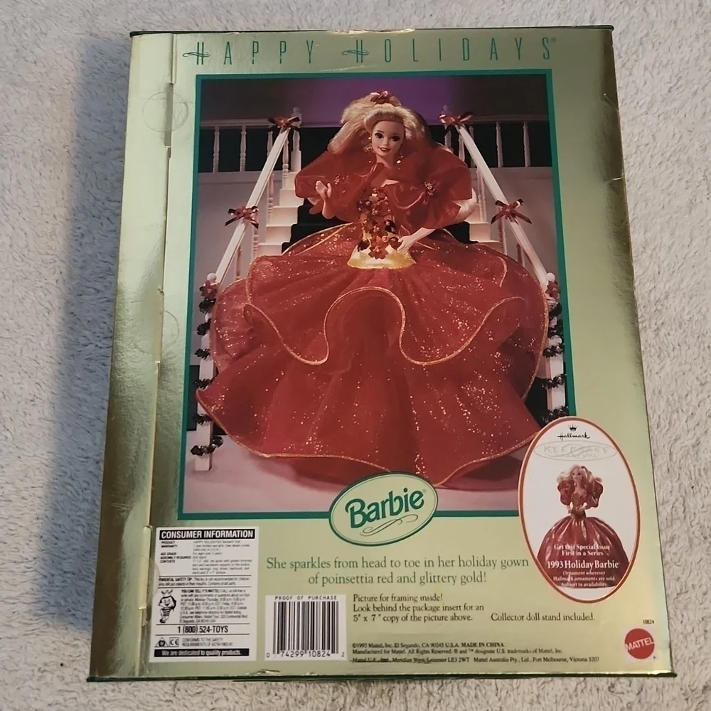 1993 MATTEL HAPPY HOLIDAYS BARBIE SPECIAL EDITION  NEW IN ORIGINAL BOX